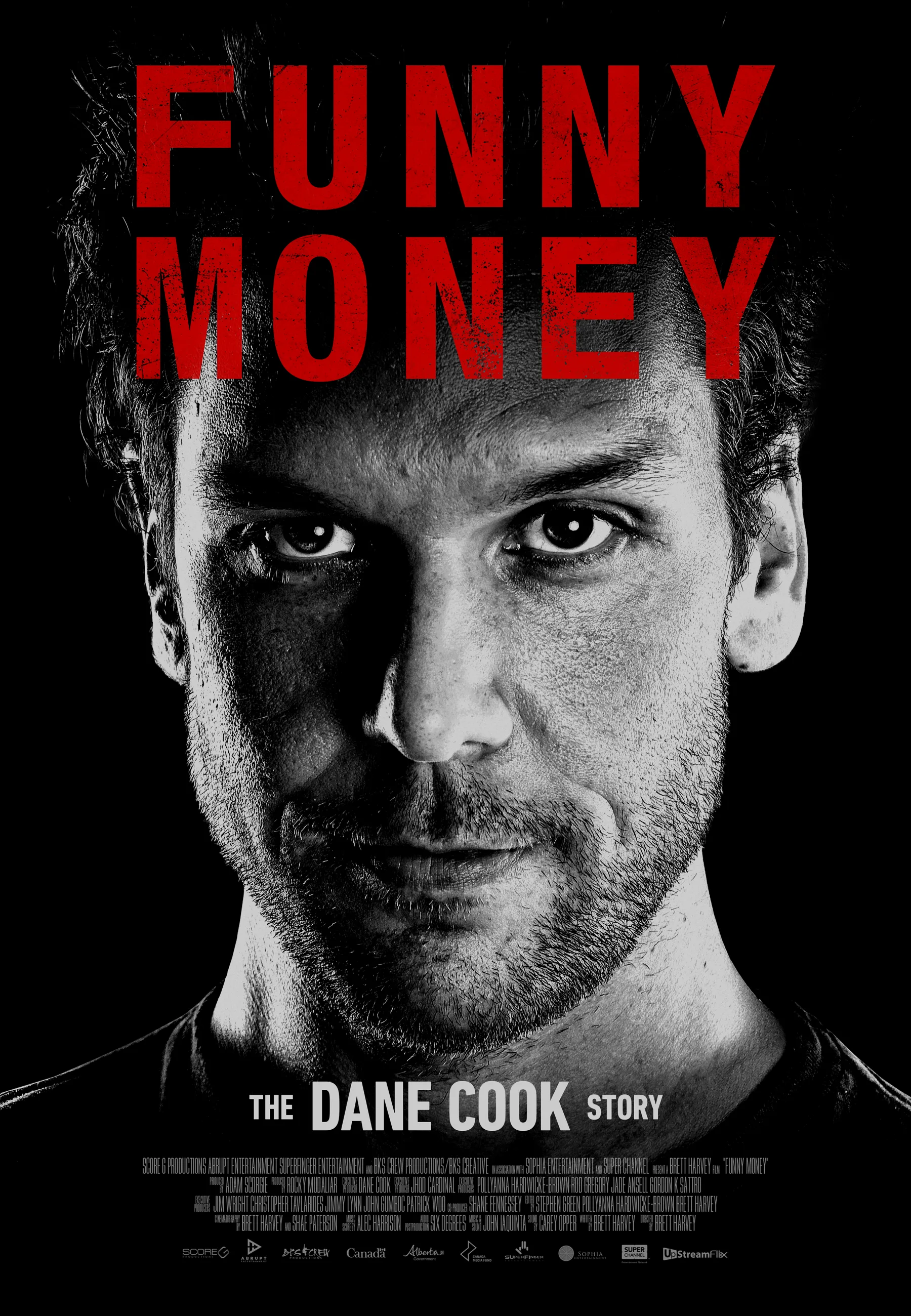 Funny Money: The Dane Cook Story official production artwork